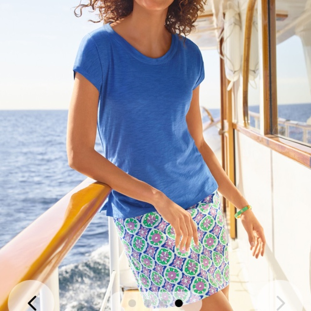 Talbots Button Back Tee